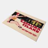 Catalina Island  Casino Travel Poster Deurmat (Schuin)