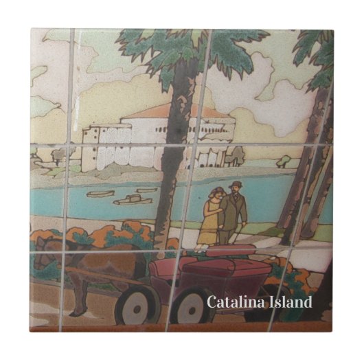 CATALINA ISLAND CERAMIC TILE CASINO STROLL TEGELTJE (Voorkant)