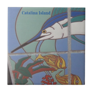CATALINA ISLAND CERAMIC TILE CATALINA MARLIN TEGELTJE