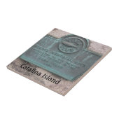 CATALINA ISLAND CERAMIC TILE CATALINA TUNA CLUB TEGELTJE (Zijkant)