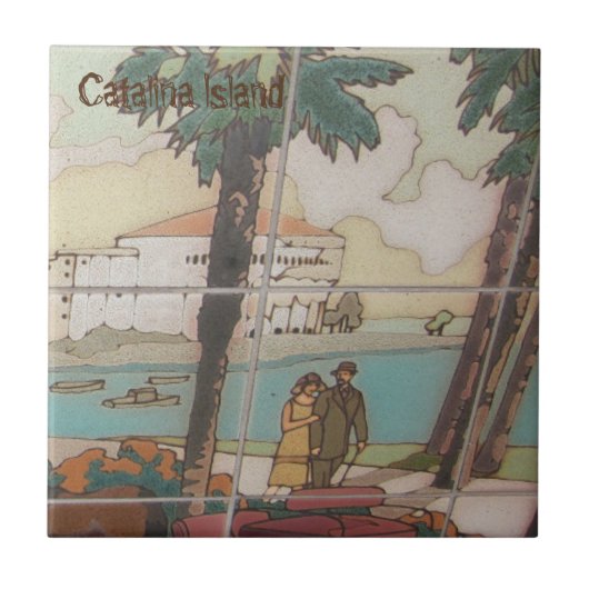 CATALINA ISLAND CERAMIC TILE CATALINA WALKERS TEGELTJE (Voorkant)