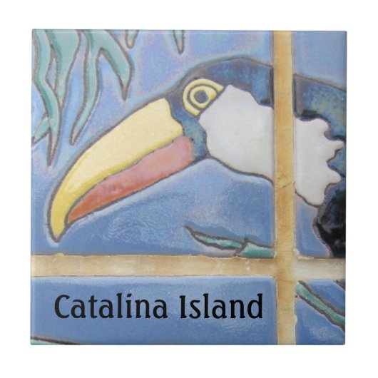 CATALINA ISLAND CERAMIC TILE FACE OF CATYALINA TEGELTJE (Voorkant)