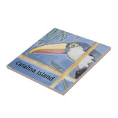 CATALINA ISLAND CERAMIC TILE FACE OF CATYALINA TEGELTJE (Zijkant)