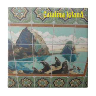 CATALINA ISLAND CERAMIC TILE ISLAND FRIENDS TEGELTJE