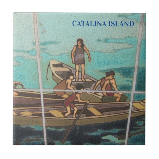 CATALINA ISLAND CERAMIC TILE ISLAND LIFE TEGELTJE (Voorkant)