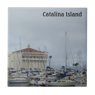 CATALINA ISLAND CERAMIC TILE NIGHTFALL ON CATALINA TEGELTJE