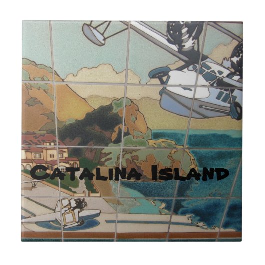 CATALINA ISLAND CERAMIC TILE TEGELTJE (Voorkant)