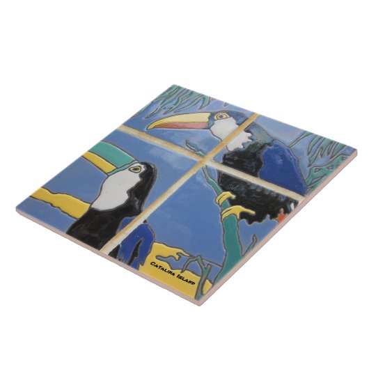 CATALINA ISLAND CERAMIC TILE TEGELTJE (Zijkant)