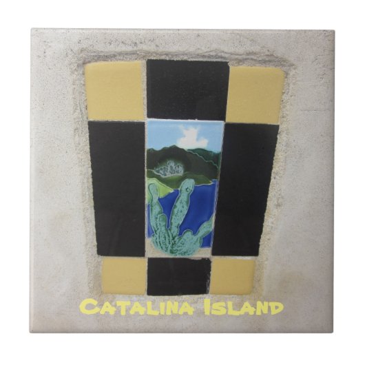 CATALINA ISLAND CERAMIC TILE TEGELTJE (Voorkant)