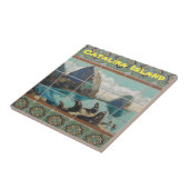 CATALINA ISLAND CERAMIC TILE TEGELTJE (Zijkant)