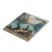 CATALINA ISLAND CERAMIC TILE THE ISLANDERS TEGELTJE (Zijkant)