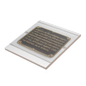 CATALINA ISLAND CERAMIC TILE YACH CLUB 1924 TEGELTJE (Zijkant)