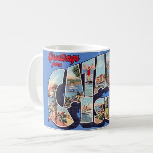 Catalina Island Greeting Mug Koffiemok (Voorkant links)