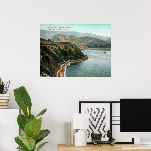 Catalina Island, Lover's Cove, Californische Vinta Poster (Thuiskantoor)