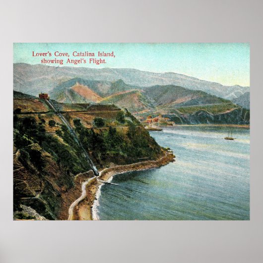 Catalina Island, Lover's Cove, Californische Vinta Poster (Voorkant)