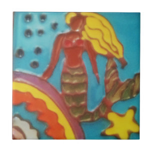 Catalina Island Mermaid Tile door J.Titchenal Tegeltje