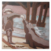 CATALINA ISLAND MURIAL TILE TEGELTJE (Voorkant)