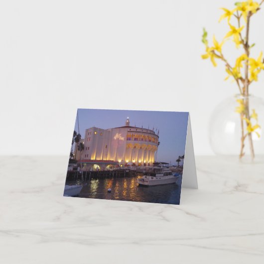 Catalina Island Notecard Kaart (Gele Bloem)