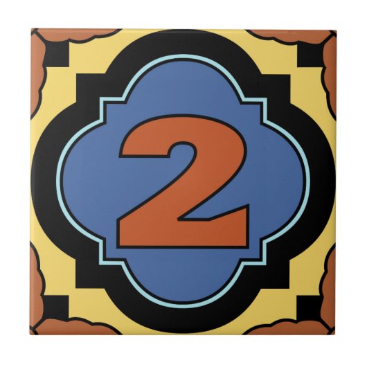 Catalina Island Number Adres Tegel 2 Tegeltje (Voorkant)