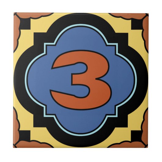 Catalina Island Number Adres Tegel 3 Tegeltje (Voorkant)