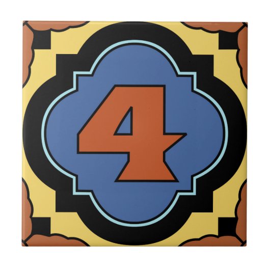 Catalina Island Number Adres Tegel 4 Tegeltje (Voorkant)