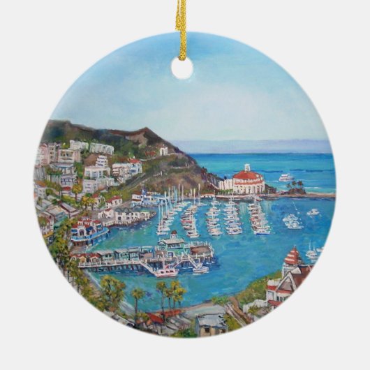 Catalina Island - Oval Ornament (Achterkant)