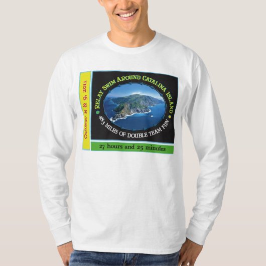 Catalina Island Relay Swim Long Hoeve Shirt (Voorkant)