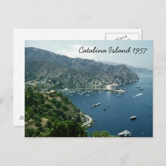 Catalina Island Retro 1957 Historic Landmark Briefkaart (Voorkant / Achterkant)