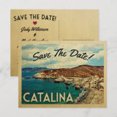 Catalina Island Save the Date  California Aankondigingskaart (Voorkant / Achterkant)