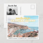 Catalina Island Save the Date Wedding Postcard Briefkaart (Voorkant / Achterkant)