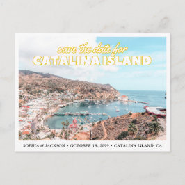 Catalina Island Save the Date Wedding Postcard Briefkaart