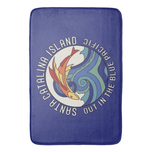 Catalina Island Tile Design Badmat (Voorkant Verticaal)