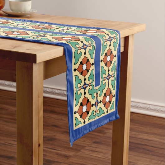 Catalina Island Tile Design Table Runner van 1920s Medium Tafelloper (Voorbeeld)