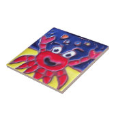 Catalina Island Tile Luau Larry's Crab J.Titchenal Tegeltje (Zijkant)