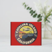 Catalina Island - vintage-reis Briefkaart (Staand voorkant)