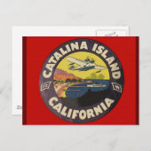 Catalina Island - vintage-reis Briefkaart (Voorkant / Achterkant)