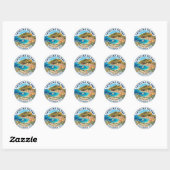 Catalina Island VS Ronde Sticker (Vel)