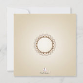 Catalina Lace Wedding Invitation Kaart (Achterkant)