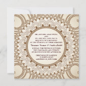 Catalina Lace Wedding Invitation Kaart (Voorkant)