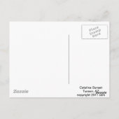 Catalina Mountains Sunset Briefkaart (Achterkant)