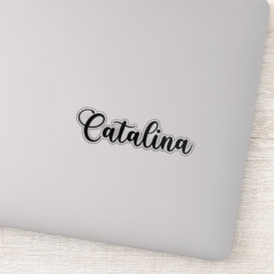Catalina Naam - Handgeschreven kalligrafie Sticker