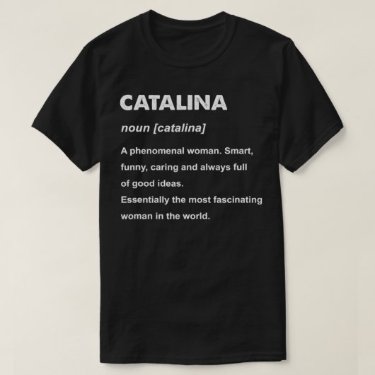 Catalina Name  T-shirt (Design voorkant)
