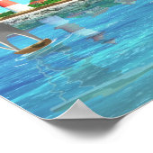 Catalina op een Grieks eiland Poster (Hoek)