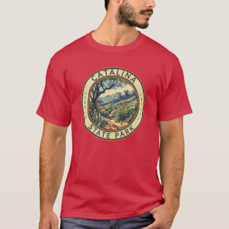 Catalina State Park Arizona Travel Art Badge Overs T-shirt