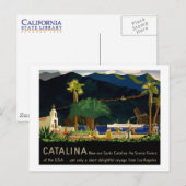 Catalina van Otis Shepard, c. 1935.  Briefkaart (Voorkant / Achterkant)