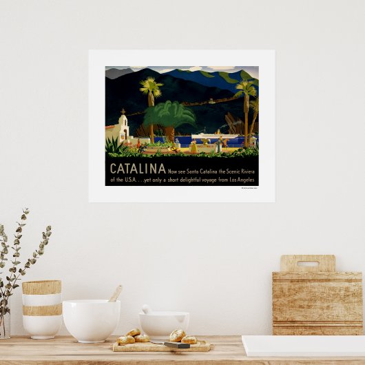 Catalina van Otis Shepard, c. 1935. Poster (Keuken)