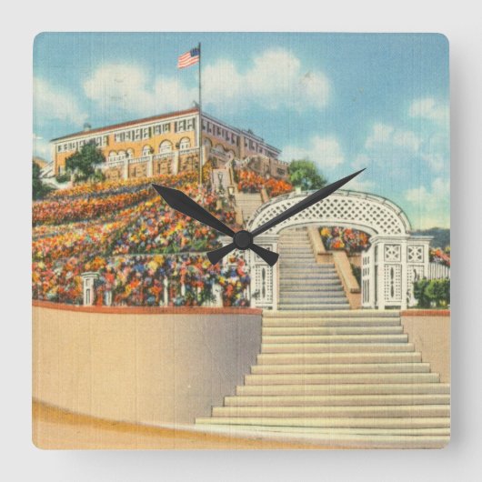 Catalina Vierkante Klok (Voorkant)