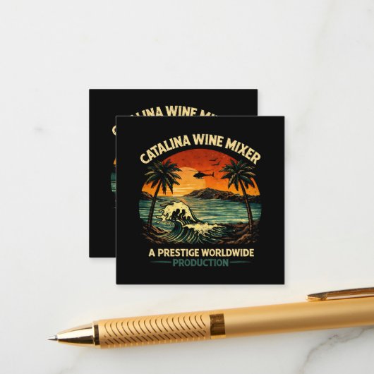 Catalina Wine Mixer Informatiekaartje (Voorkant / Achterkant in situ)