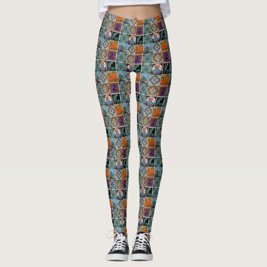 cataline tegels leggings (Voorkant)