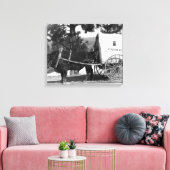 Catalo Grandview Ranch Koe Cart Canvas Afdruk (Insitu (Woonkamer))